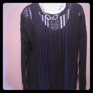 Black Fabletics Mesh L/S Medium